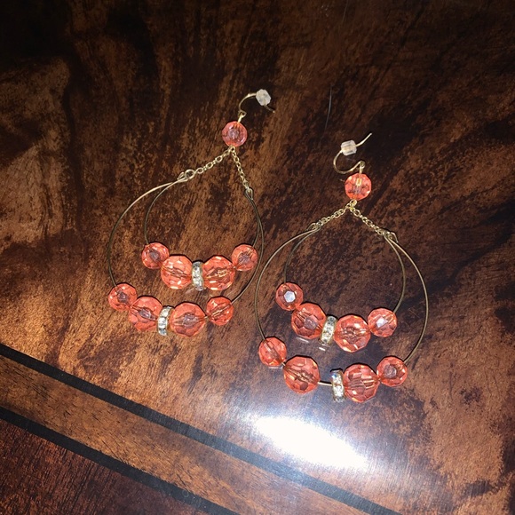 Pink Bebe Earrings - Picture 2 of 3